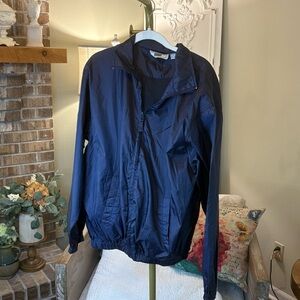 Michael Austin Rugged Wear Navy Windbreaker